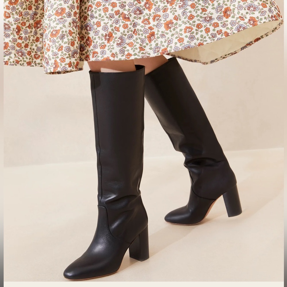 Loeffler Randall Goldy Black Tall Boot - Size 9.5